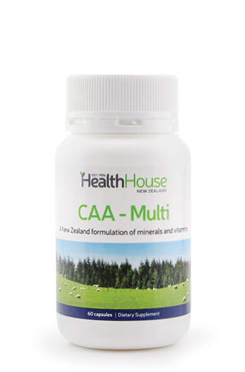 Enjoy excellent health with CAA-Multi, the most effective multi-mineral-vitamin.