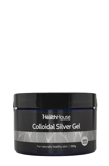 Colloidal Silver in a clear gel formulation in an economic tub.
