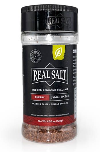 Mineral rich, smoked, pure sea salt from Utah in a convenient salt shaker.