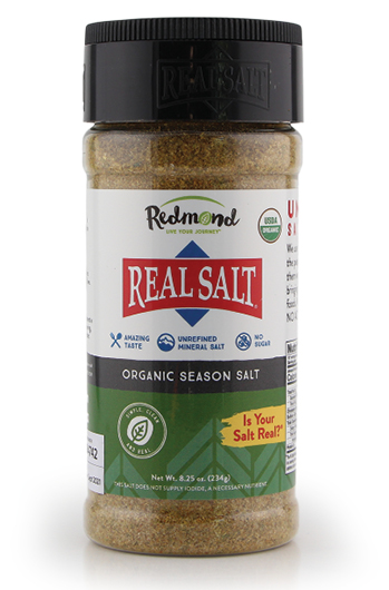 Mineral rich, pure sea salt from Utah with added seasoning.