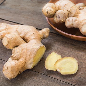 Using ginger for queasy stomachs