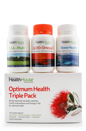 Contains two months supply of all your basic nutritional needs.