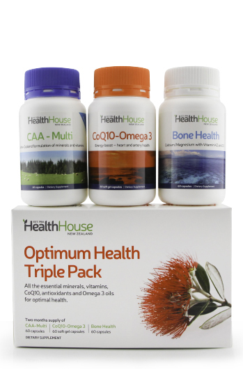 Contains two months supply of all your basic nutritional needs.