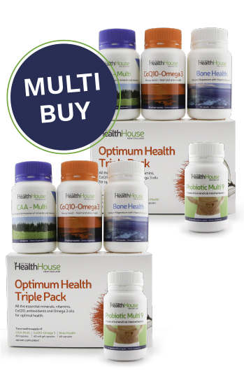 Improve your everyday health the the Optimum Health Triple Pack and Probiotic.