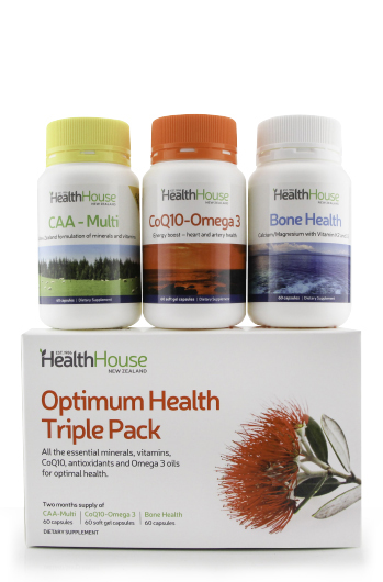 Contains two months supply of all your basic nutritional needs.